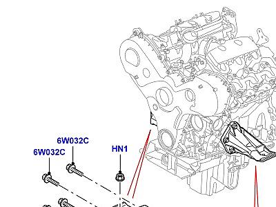 517ALN ОПОРА ДВИГАТЕЛЯ  Range Rover Sport (L320)