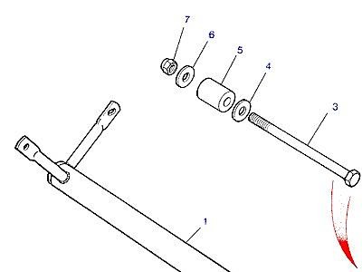 A01005 CHASSIS PROTECTION BAR  Range Rover Classic