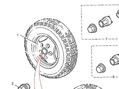 B01005 ROAD WHEELS  Range Rover Classic