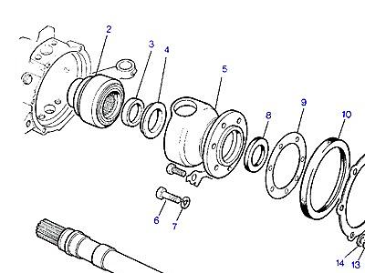 B02025 DRIVE SHAFTS  Range Rover Classic