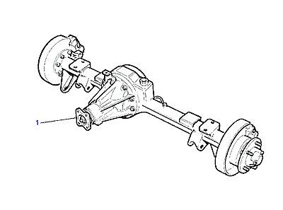B05005 AXLE В СБОРЕ REAR  Range Rover Classic