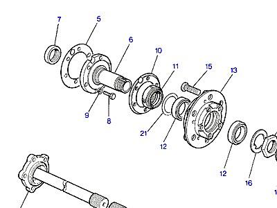 B05025 HUBS AND ПРИВОДНОЙ ВАЛS  Range Rover Classic