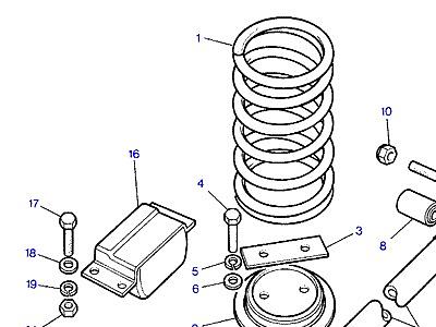 B06010 BOTTOM LINK & ROAD SPRINGS  Range Rover Classic