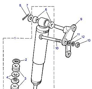 B06025 SHOCK ABSORBERS-TO (V) GA417084  Range Rover Classic