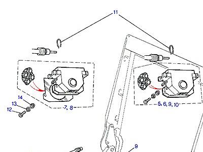 D01020 FRONT SEATS-MOTORS & CABLES  Range Rover Classic