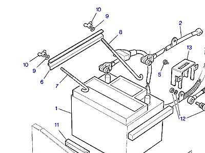 D02010 BATTERY-FROM (V) DA274121 (2DR) & (V) DA273923 (4DR)  Range Rover Classic