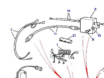 D02020 HARNESS & AERIAL LEADS  Range Rover Classic