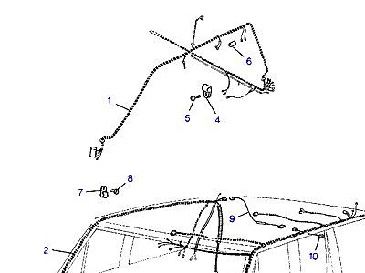 D02040 HARNESS-BODY  Range Rover Classic