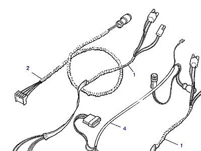 D02085 HARNESS - WINDOW LIFT  Range Rover Classic