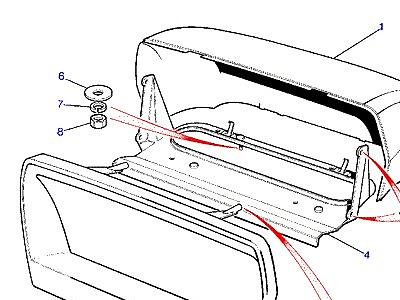 D07010 COWL INSTRUMENT BINNACLE  Range Rover Classic