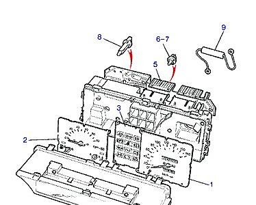 D07015 INSTRUMENTS-FROM (V) GA441004  Range Rover Classic