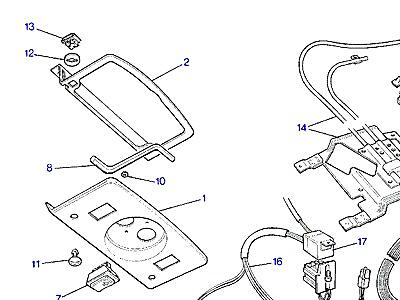 D09045 SWITCHES AND CABLES - SUNROOF  Range Rover Classic