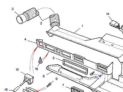 F01045 ПАНЕЛЬ ПРИБОРОВ  Range Rover Classic