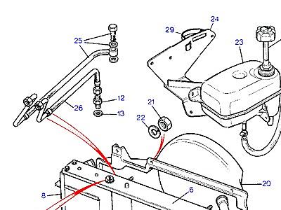 F02010 COOLING UNIT, FAN COWL & РАСШИРИТЕЛЬНЫЙ БАЧЕК - ДИЗЕЛЬ 2400CC  Range Rover Classic