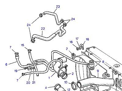 F02045 RADIATOR HOSES  Range Rover Classic