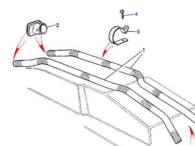 F03020 DUCTING REAR  Range Rover Classic