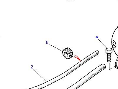 F03045 VACUUM TANK & HOSES  Range Rover Classic
