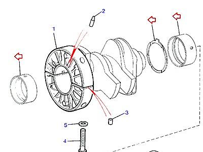 G01035 CRANKSHAFT BEARING HOUSING  Range Rover Classic