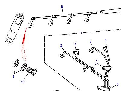 G01100 INJECTOR PIPES  Range Rover Classic
