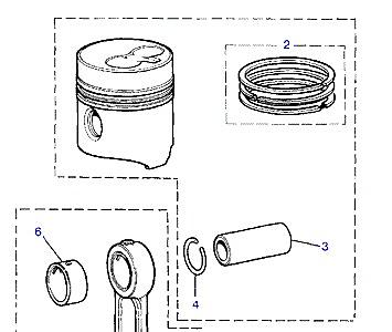 G01130 PISTON & RINGS  Range Rover Classic