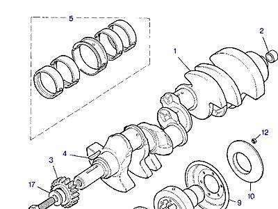 G03080 CRANKSHAFT & BEARINGS  Range Rover Classic