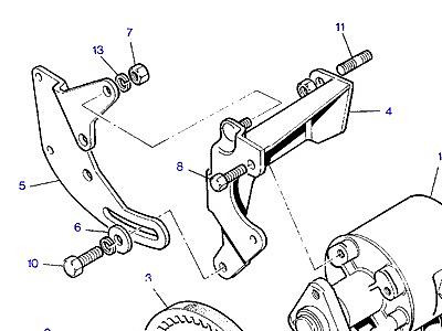 G03175 POWER STEERING PUMP & MOUNTINGS  Range Rover Classic