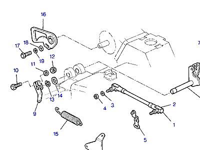 G03210 THROTTLE LINKAGE-SOLEX  Range Rover Classic