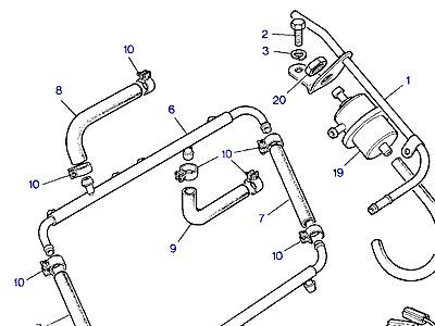 G04110 INJECTORS & PIPES-NON CATALYST  Range Rover Classic