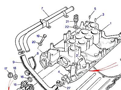 G04115 INLET MANIFOLD-EXTERNAL PIPES  Range Rover Classic