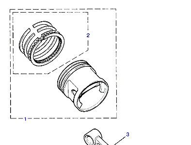 G04135 PISTON,CONNECTING ROD & BEARINGS  Range Rover Classic