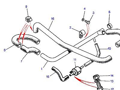 G04145 PLENUM HOSES  Range Rover Classic
