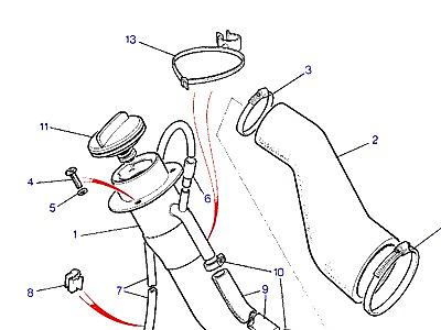 I01085 FUEL FILLER-FROM (V) DA274121 (2DR) & DA273923 (4DR) TO GA464553  Range Rover Classic