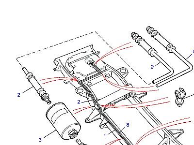 I01115 FUEL PIPES  Range Rover Classic