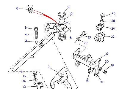 J01060 SELECTORS & YOKE В СБОРЕ  Range Rover Classic