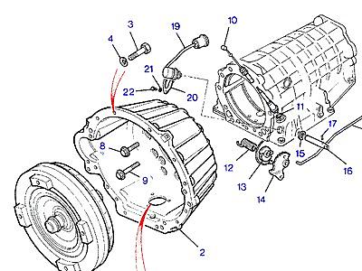 J02080 TORQUE CONVERTOR & HOUSING  Range Rover Classic