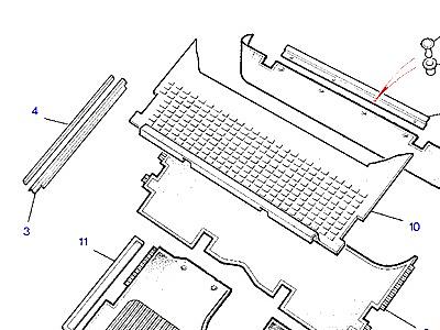 K01035 CARPETS-FRONT FLOOR-TO (V) DA296636 (2DR) & (V) DA299851 (4DR)  Range Rover Classic