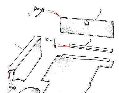 K01040 CARPETS-REAR FLOOR  Range Rover Classic