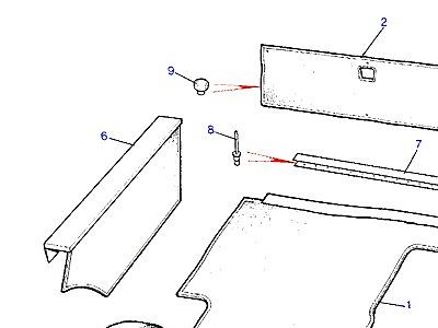 K01050 CARPETS-REAR FLOOR-FROM (V) FA351033 (2DR) & (V) GA441003 (4DR)  Range Rover Classic