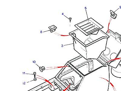 K01055 CUBBY BOX  Range Rover Classic