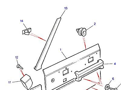 K01085 FRONT DOOR TRIM  Range Rover Classic