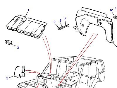 K01120 INSULATION- ПАНЕЛЬ ПРИБОРОВ DECKER PANEL & DASH  Range Rover Classic