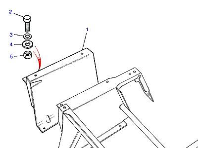 L02005 КРОНШТЕЙН - SEAT MOUNTING  Range Rover Classic
