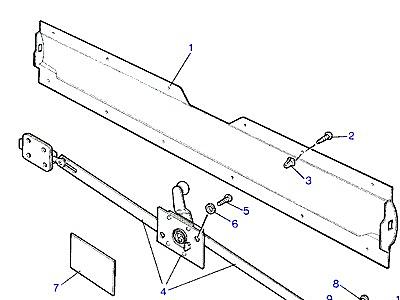 L02010 COVER PANEL & LOCK-BENCH  Range Rover Classic
