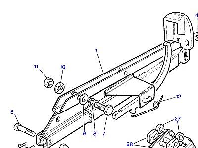 L02035 FRONT SEATS-SUPPORTS & SLIDES  Range Rover Classic
