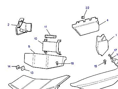 L02065 PLINTH & FINISHERS-FROM (V) HA469435 (2DR) & (V) FA351847(4DR)  Range Rover Classic