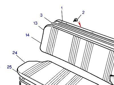 L02075 REAR В СБОРЕ -BENCH TYPE  Range Rover Classic