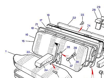 L02085 REAR-CLOTH  Range Rover Classic