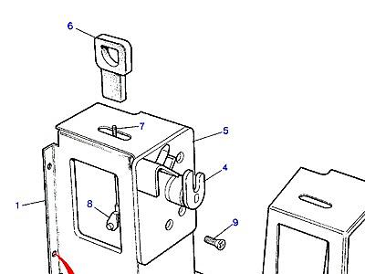 L02095 SPLIT-LOCKDOWN MECHANISM & SQUAB RELEASE  Range Rover Classic