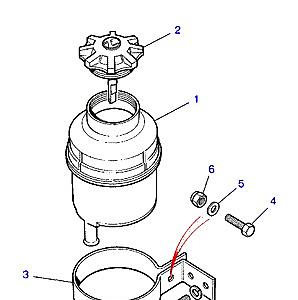 M01030 POWER STEERING RESERVOIR-PLASTIC  Range Rover Classic