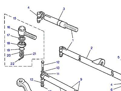 M01055 TRACK RODS & DAMPER  Range Rover Classic